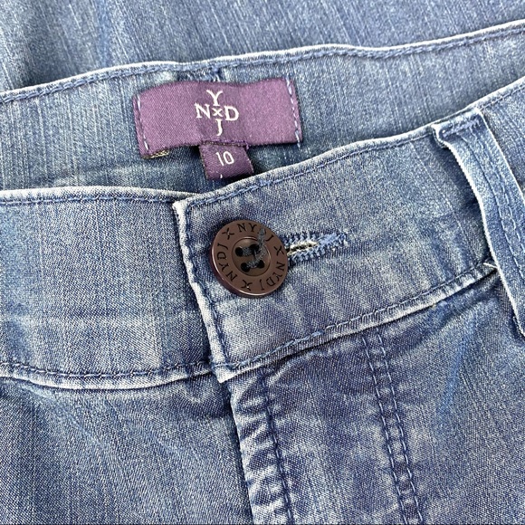 NYDJ Wide Leg Lift/Tuck Denim Pants EUC - Picture 5 of 11